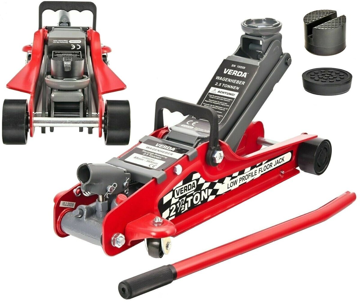 Podnośnik Hydrauliczny 2,5T Żaba Lewarek Niskoprofilowy 13Kg Sn10559
