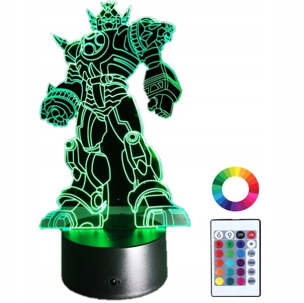 Lampka Nocna Led 3D Transformers Bumblebee Grawer