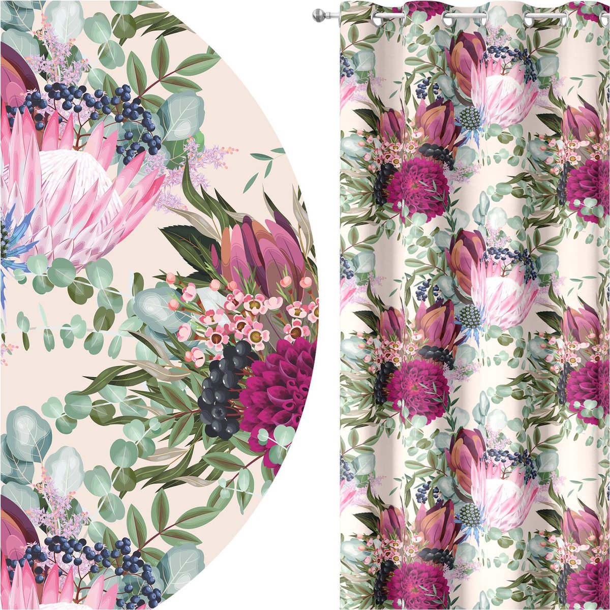 Zasłony Gotowe Na Przelotkach 140X250 Przelotki