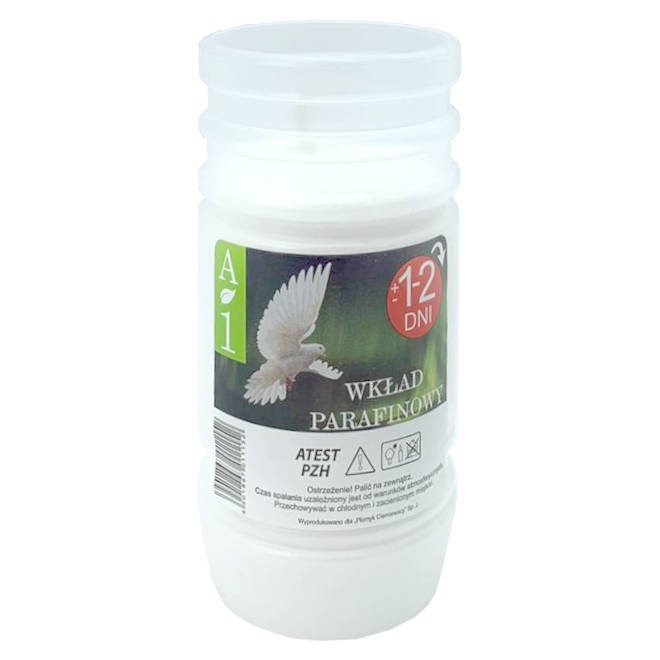 Wkład Do Zniczy Parafinowy Płomyk Aura 1 24-48H 1-2 Dni 1 Sztuka