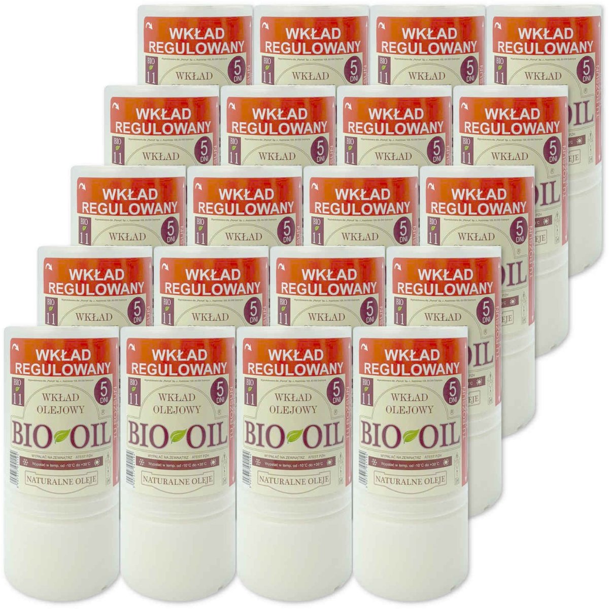 Wkłady Do Zniczy Olejowe Płomyk Bio-Oil 11 120H 5 Dni 20 Sztuk