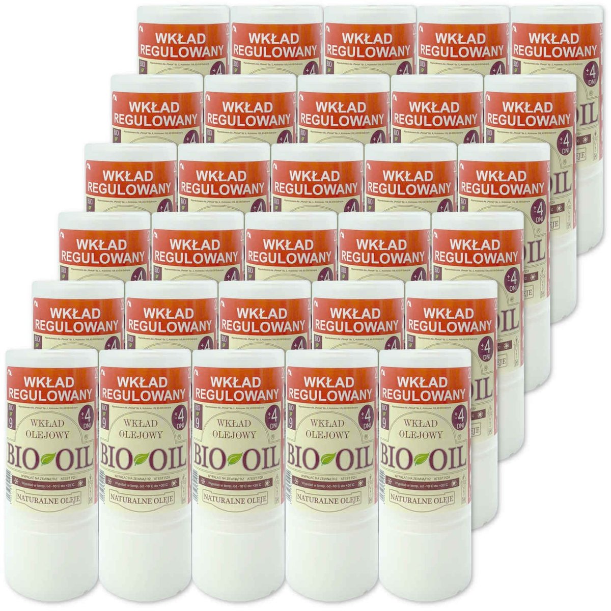 Wkłady Do Zniczy Olejowe Płomyk Bio-Oil 9 96H 4 Dni 30 Sztuk