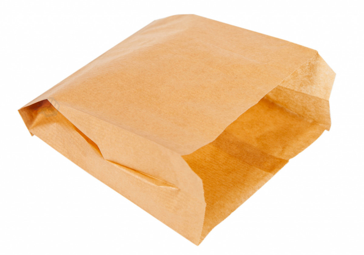 Torebki Papierowe Śniadaniowe 150X65X170Mm 100Szt Fałdowa Szara