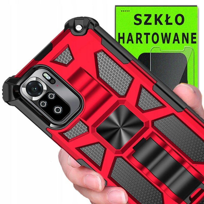 Etui marki OXYGEN GTX do Redmi NOTE 10 + szkło 9H