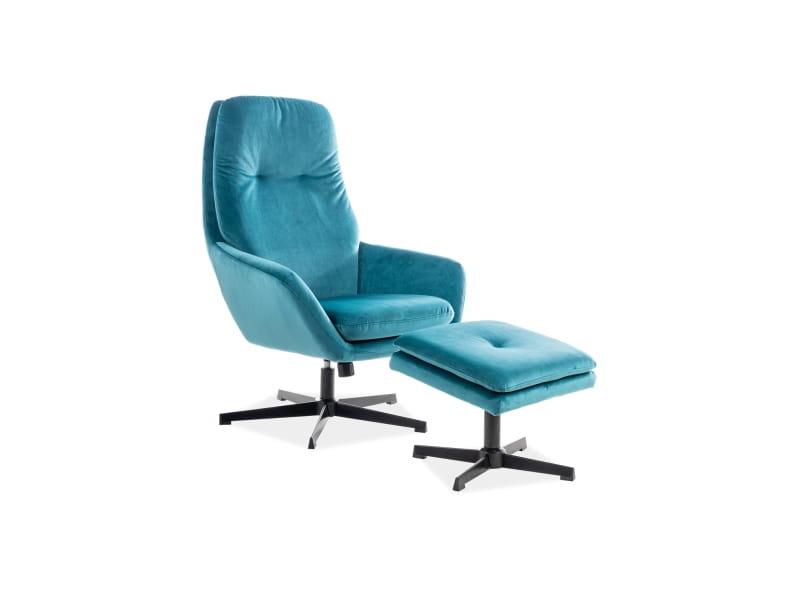 Signal FOTEL FORD VELVET TURKUS BLUVEL 85