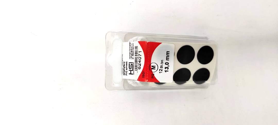 Zaślepki Samoprzylepne Czarne Fi 13Mm Opak. 10