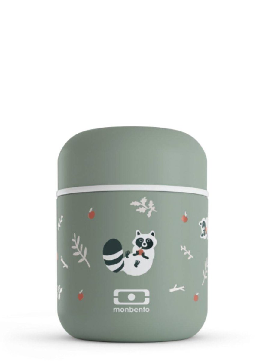 Termiczny Lunchbox Monbento Mb Capsule 280 Ml - Green Raccoon