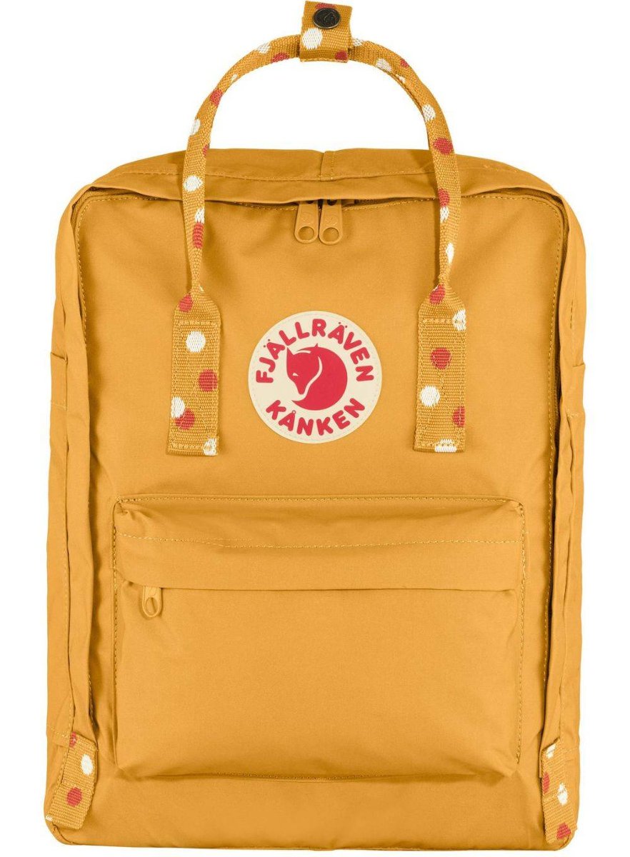 Fjällräven 23510 Kånken plecak sportowy unisex – dla dorosłych Ochre-Confetti wzór OneSize, Ochre-Konfetti wzór, Taglia unica, sportowy, Wzór konfetti Ochre, Einheitsgröße, Sportowy