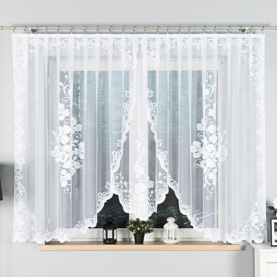 Firanka konfekcjonowana Fuksja 007735 160x400 cm.