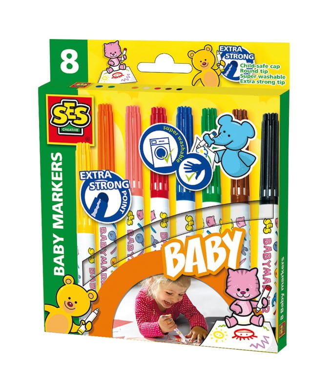 SES Creative 00299  Baby marker 8 kolory