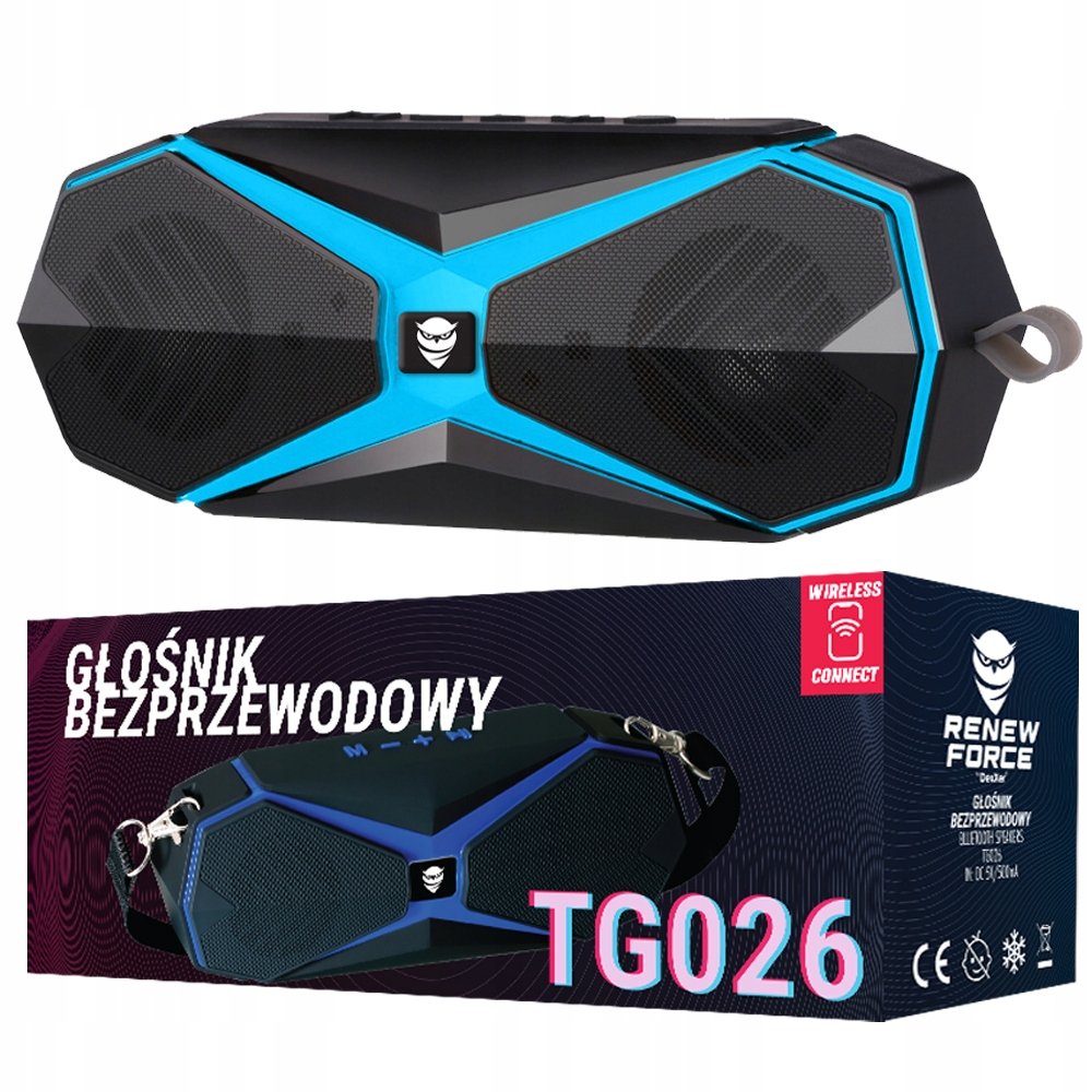 Głośnik Bezprzewodowy Bluetooth Boombox Fm Tf Sd Tg026