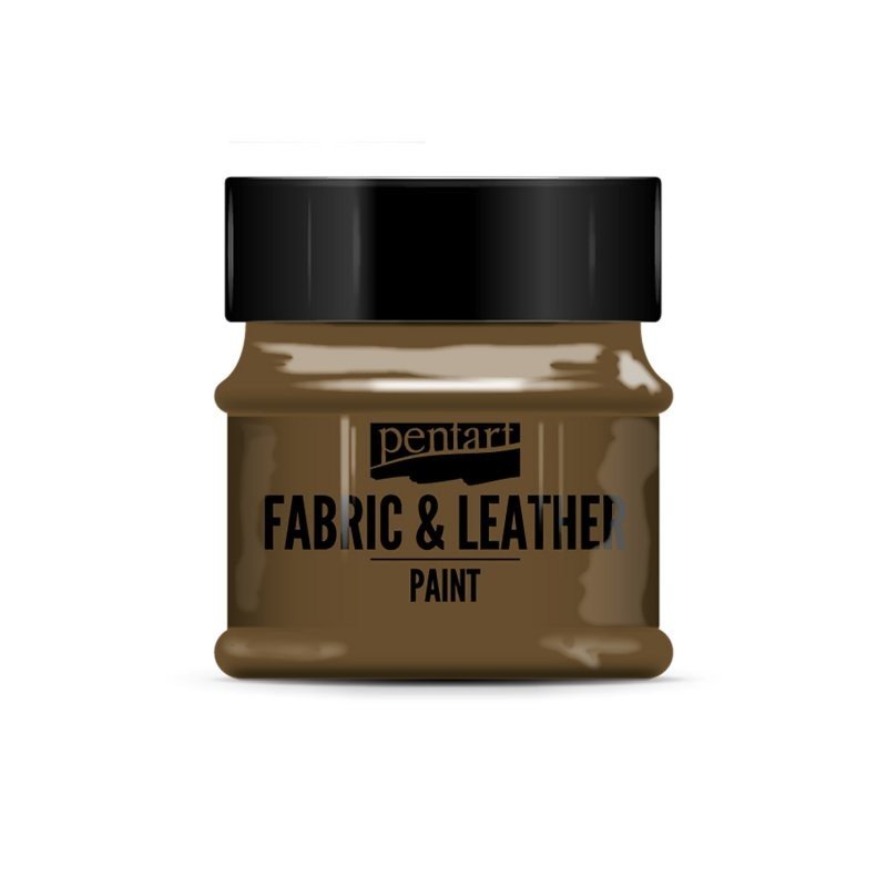 Pentart Farba Do Tkanin I Skór 50Ml Ciemno Brązowa