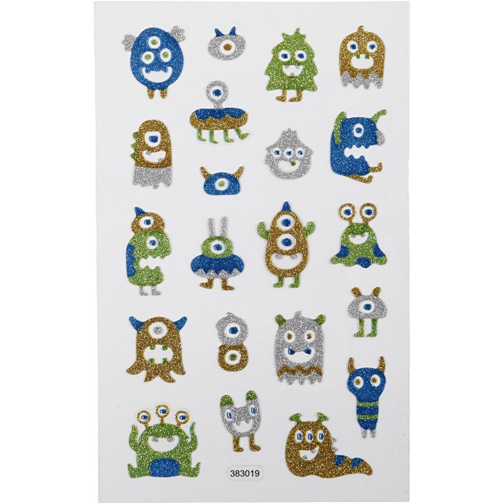 Creativ Company, Naklejki Brokatowe, Kosmici