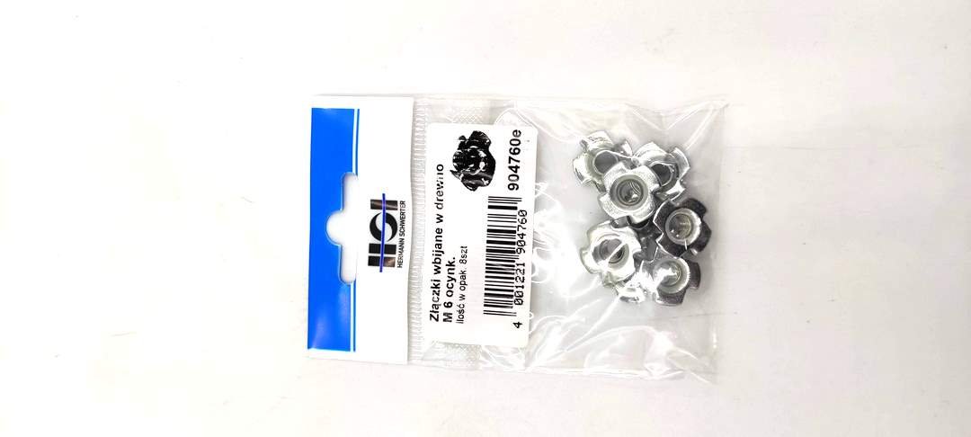 Złączki Wbijane W Drewno Ocynkowane M 6