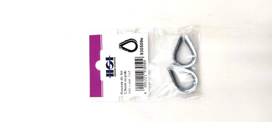 Kausze Do Lin 3,5Mm Ocynkowane 21X13Mm