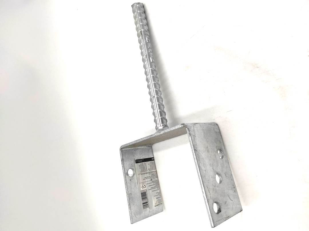 Wspornik Słupa Forma U Ocynk Stal Żebr.121