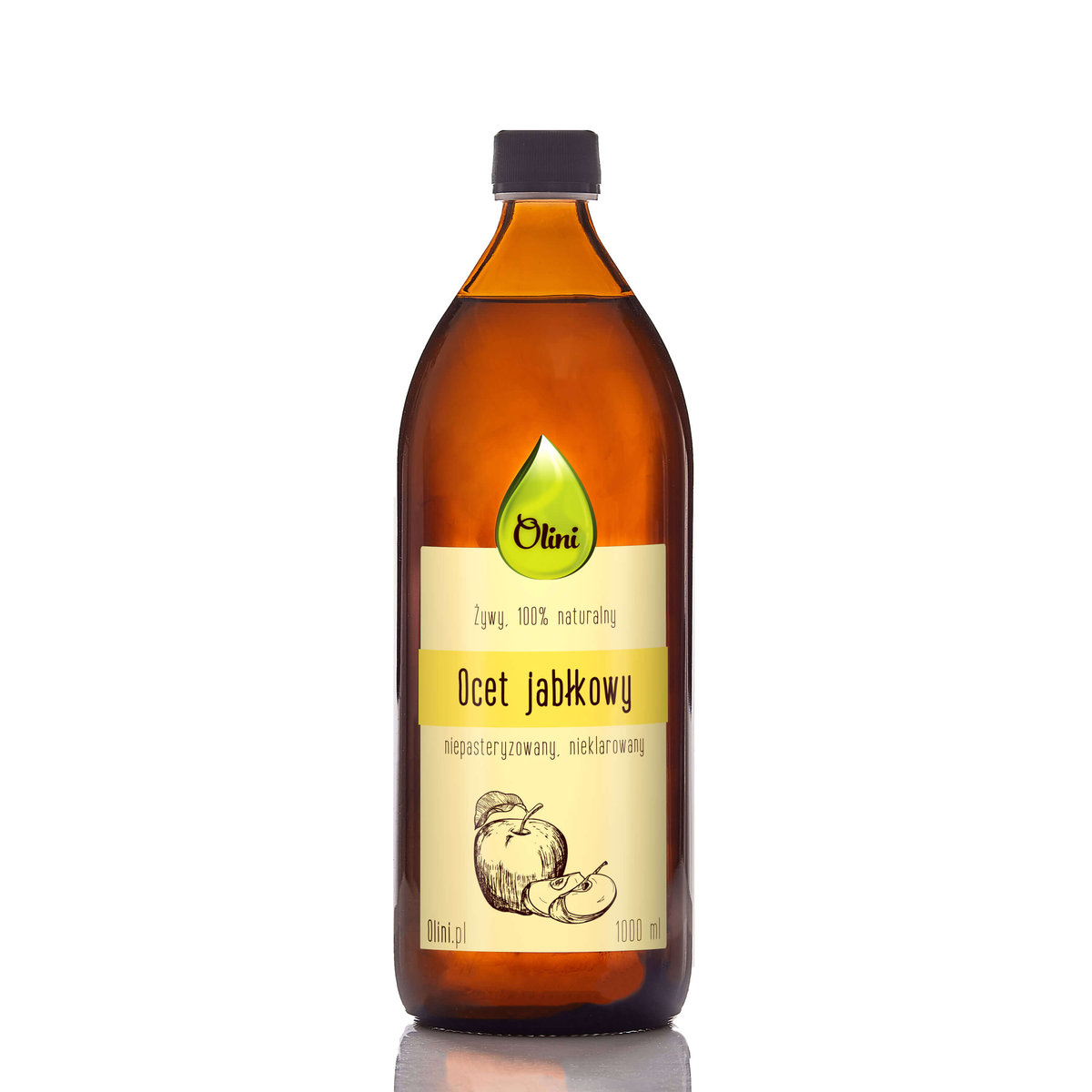 Ocet Jabłkowy 1 L Olini 1000 Ml