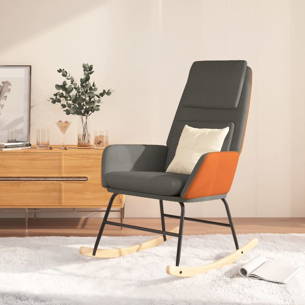 Lumarko Fotel bujany, ciemnoszary, tapicerowany tkaniną!