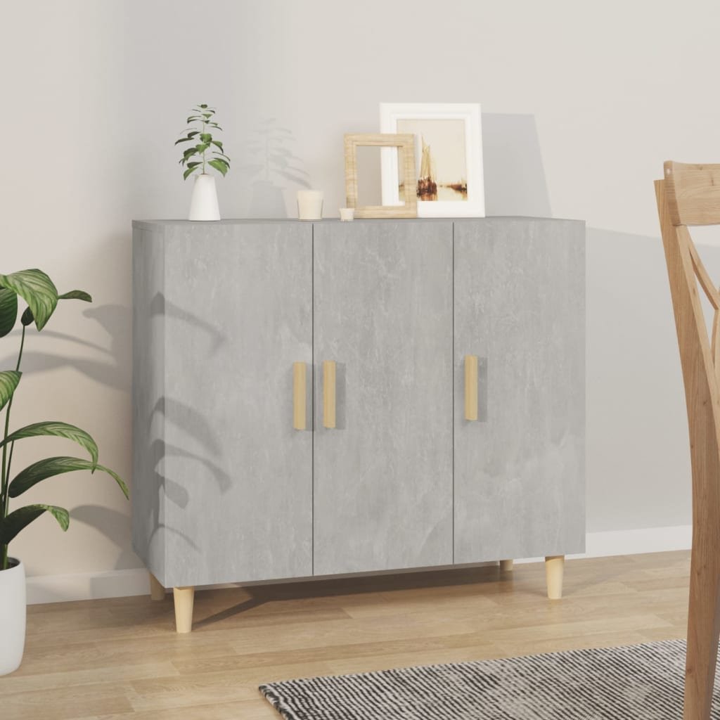 Lumarko Szafka, szarość betonu, 90x34x80 cm, materiał drewnopochodny