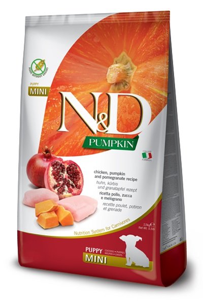 Farmina &D Pumpkin Dog Puppy Mini chicken pumpkin & pomegranate 2.5 kg