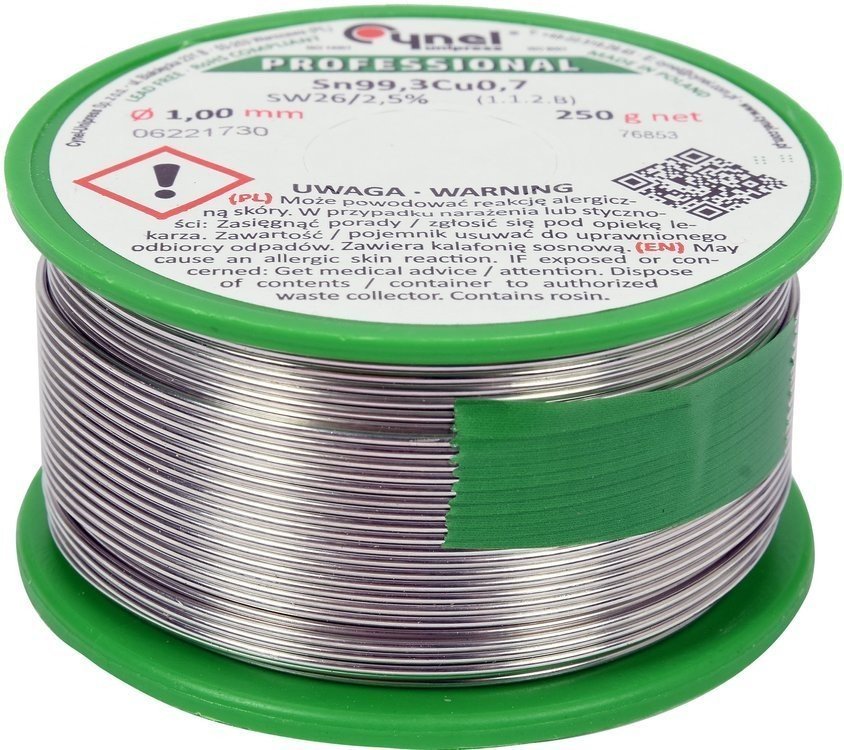 Spoiwo, Drut Lutowniczy Z Topnikiem 1,0Mm, 250G