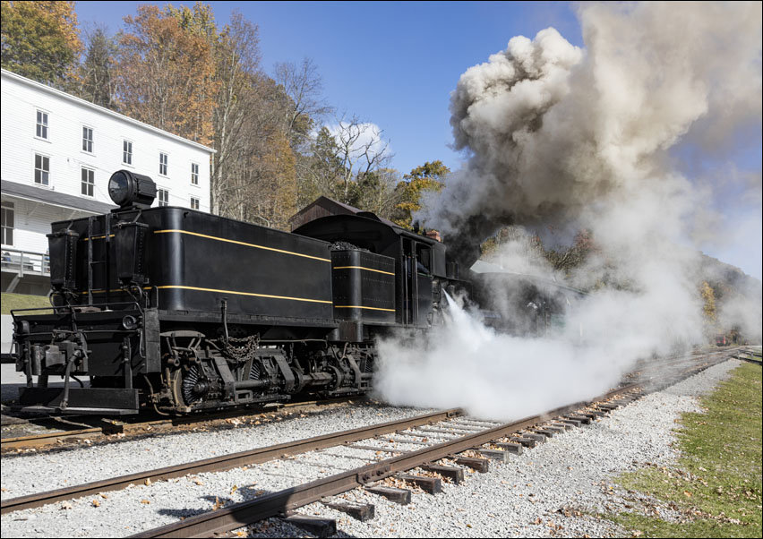 A classic direct gear locomotive., Carol Highsmith - plakat 70x50 cm
