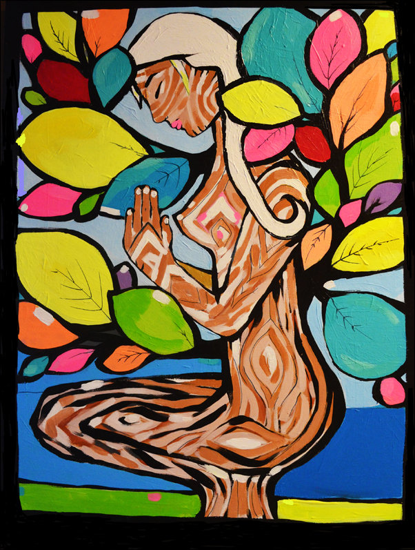 Pani Drzewo - plakat premium 70x100 cm