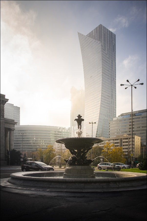 Warszawa Żagiel - Plakat premium 20x30 cm