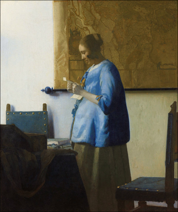 A Lady Writing a Letter, Jan Vermeer - plakat 61x91,5 cm