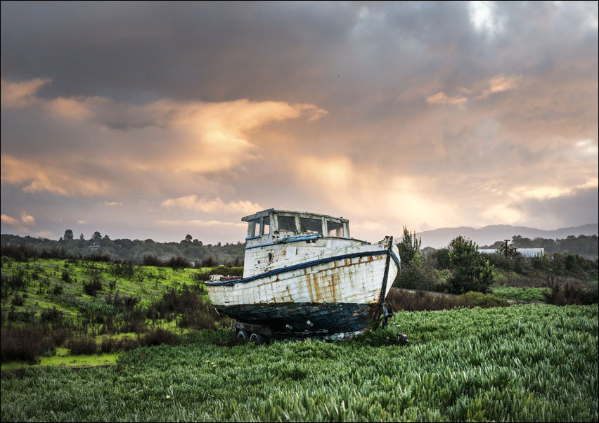 A well-used boat, Carol Highsmith - plakat 40x30 cm