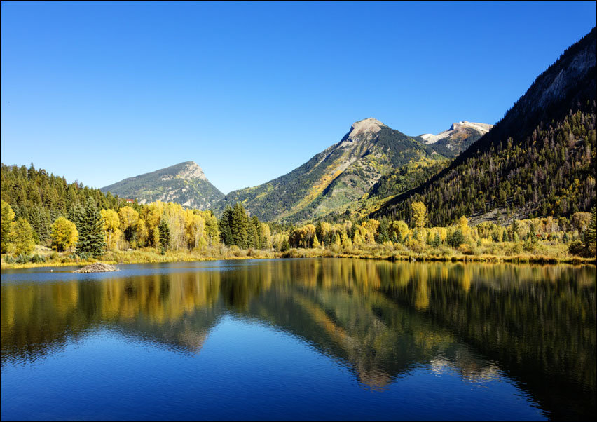 Alpine lake above the Crystal River Valley town of Marble, Colorado, Carol Highsmith - plakat 40x30 cm