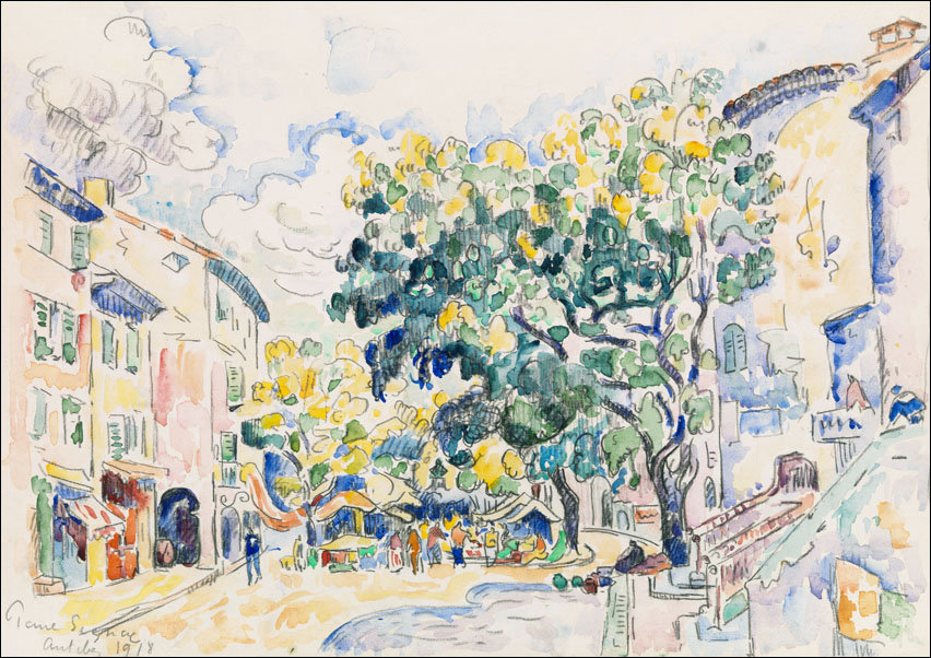 Antibes, Paul Signac - plakat 100x70 cm