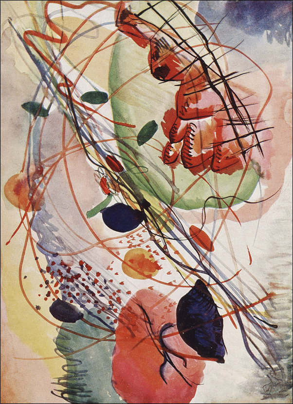 Aquarell print, Wassily Kandinsky - plakat 50x70 cm