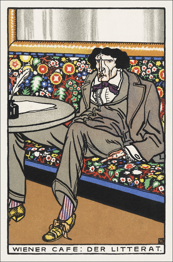At the Heuriger, Moriz Jung - plakat 50x70 cm