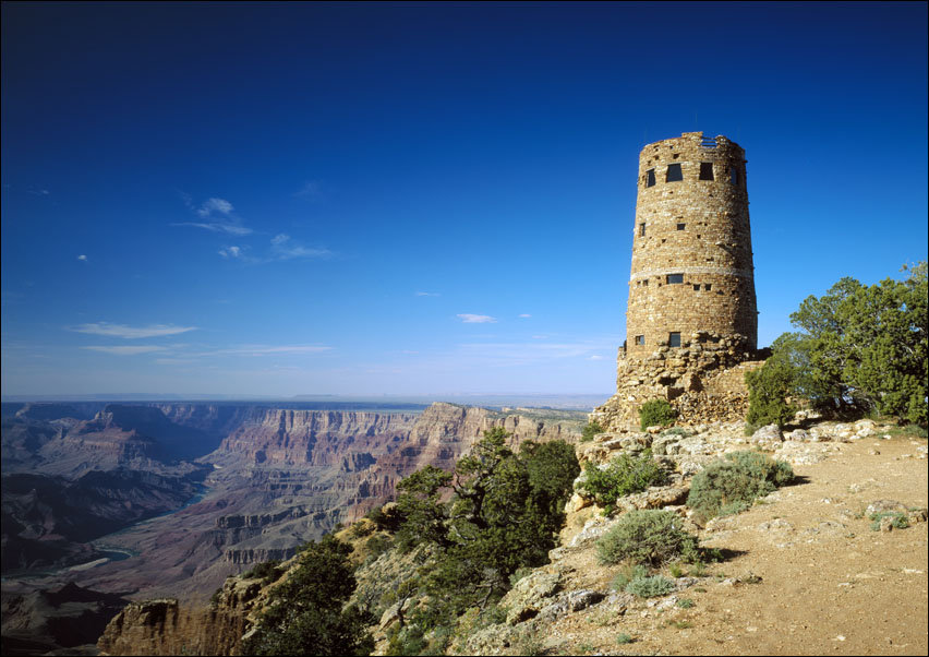 Arizona’s Grand Canyon Watch Tower, Carol Highsmith - plakat 40x30 cm