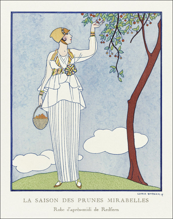 Autours Simples, George Barbier - plakat 21x29,7 cm