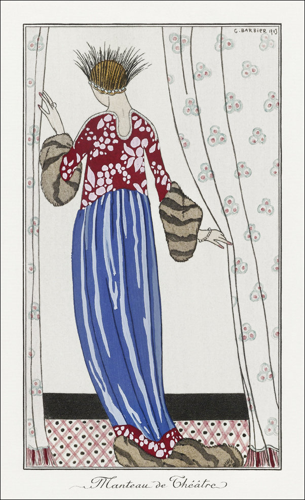 Autours Simples, George Barbier - plakat 21x29,7 cm