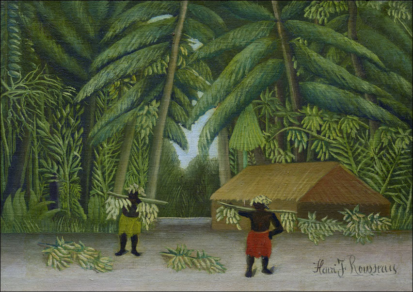 Banana Harvest, Henri Rousseau - plakat 100x70 cm