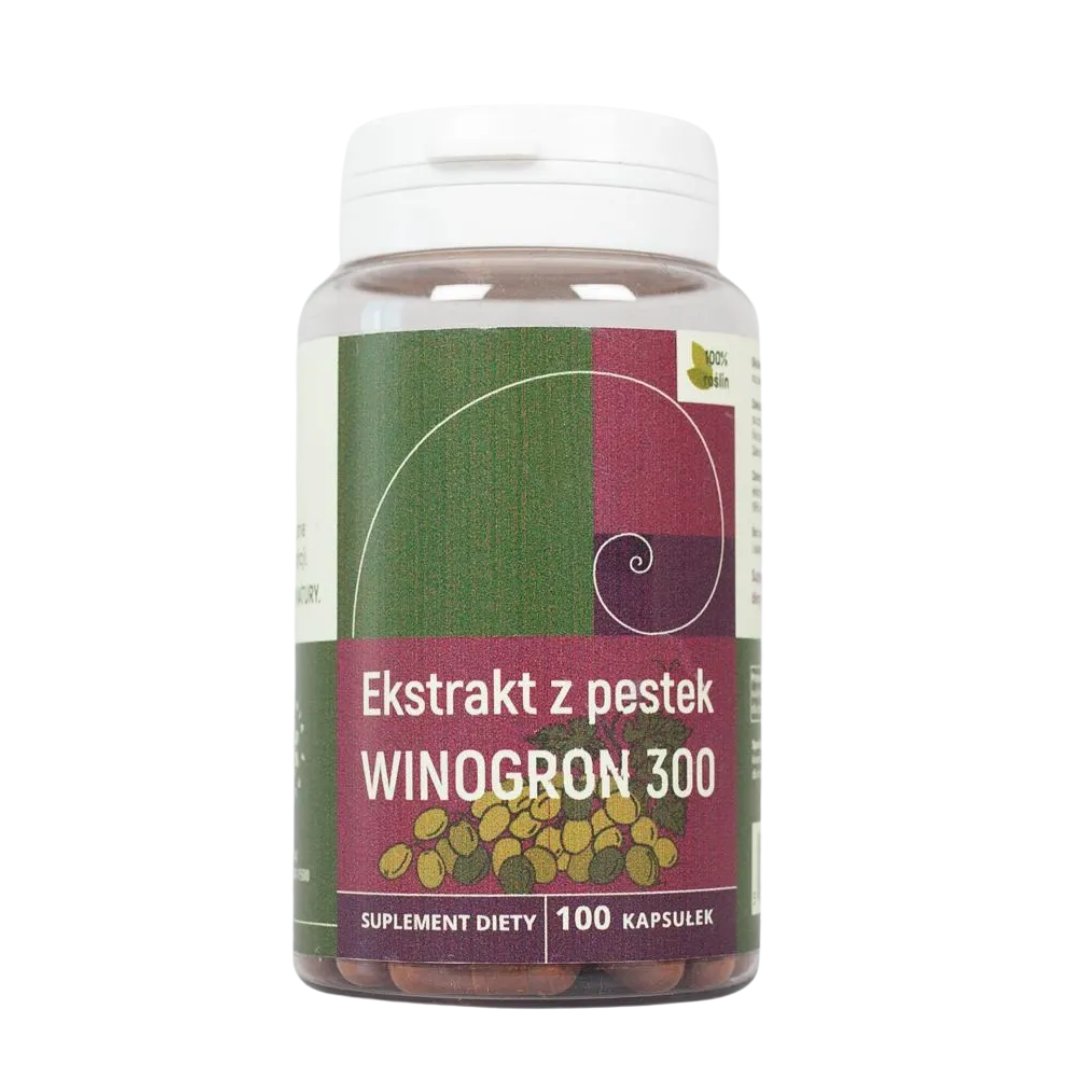 Ekstrakt z pestek winogron OPC kapsułki 300 mg 100 kapsułek NANGA