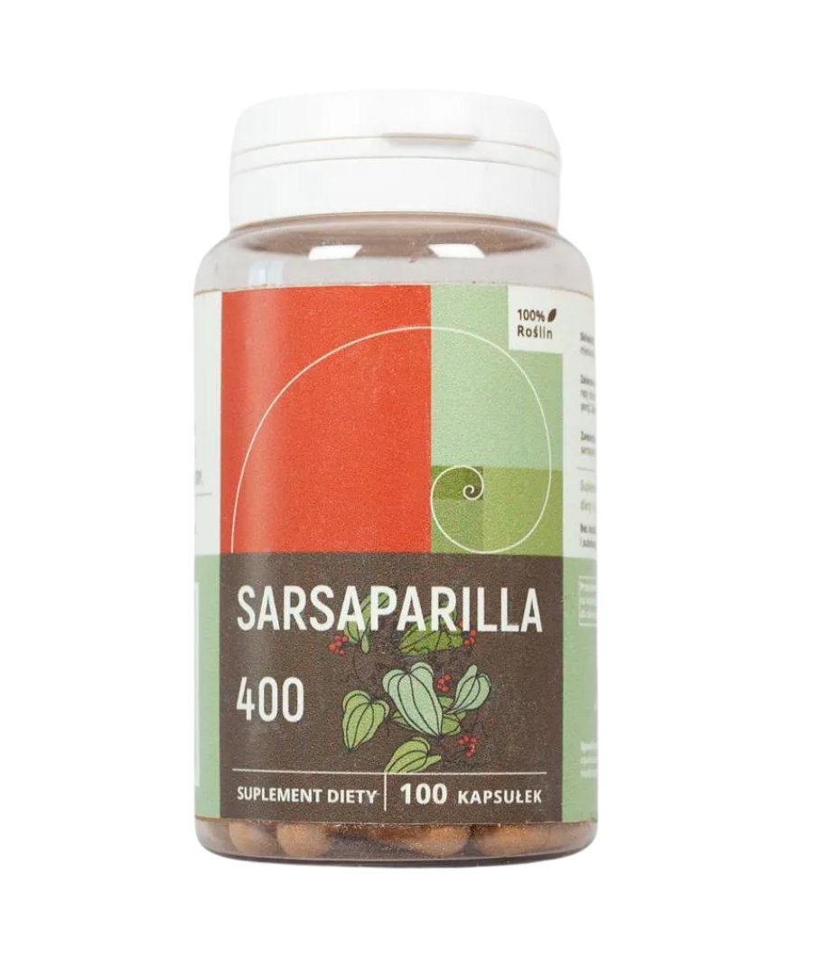 Sarsaparilla 400mg 100 kapsułek Nanga