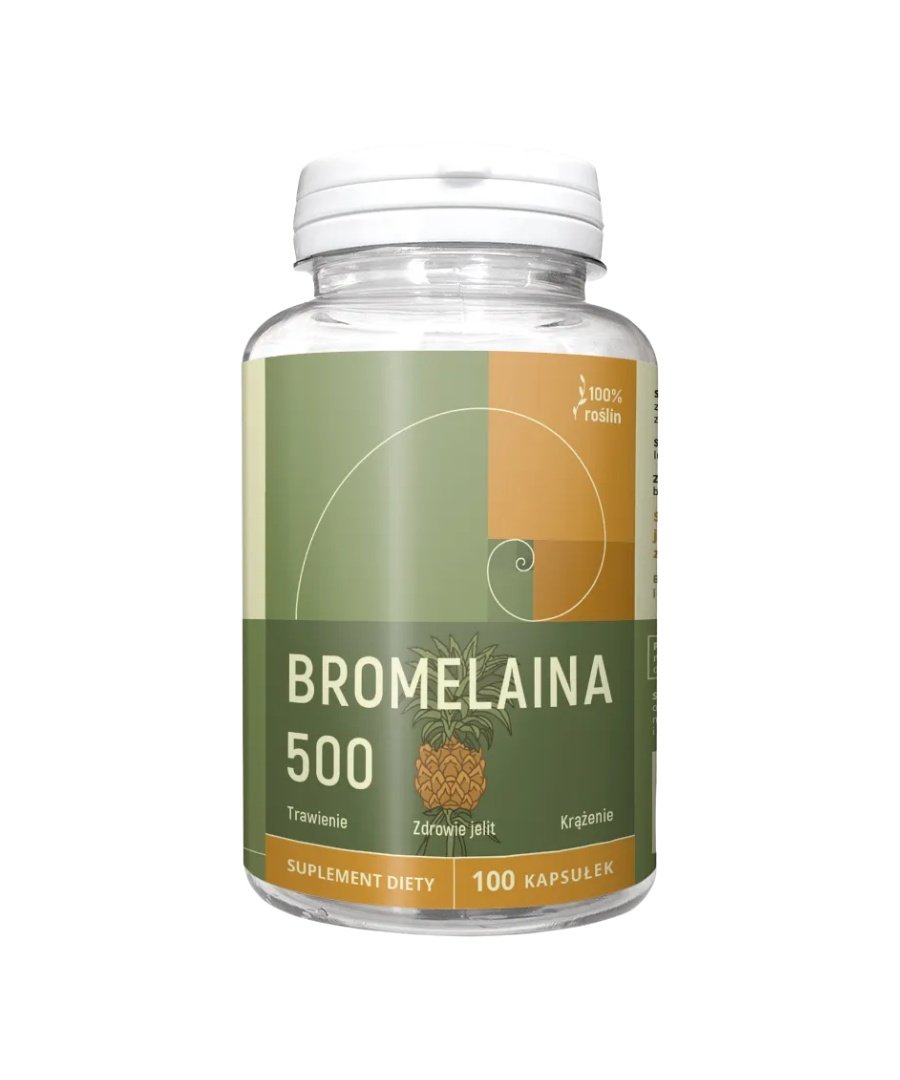 Bromelaina 500mg 100 kapsułek NANGA