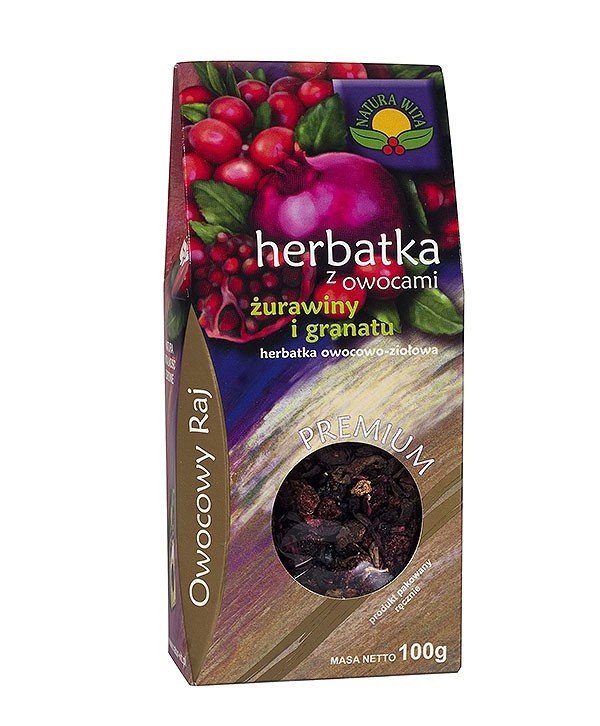 NATUR-VIT Natur-vit herbatka z owocami żurawiny i granatu 100 g