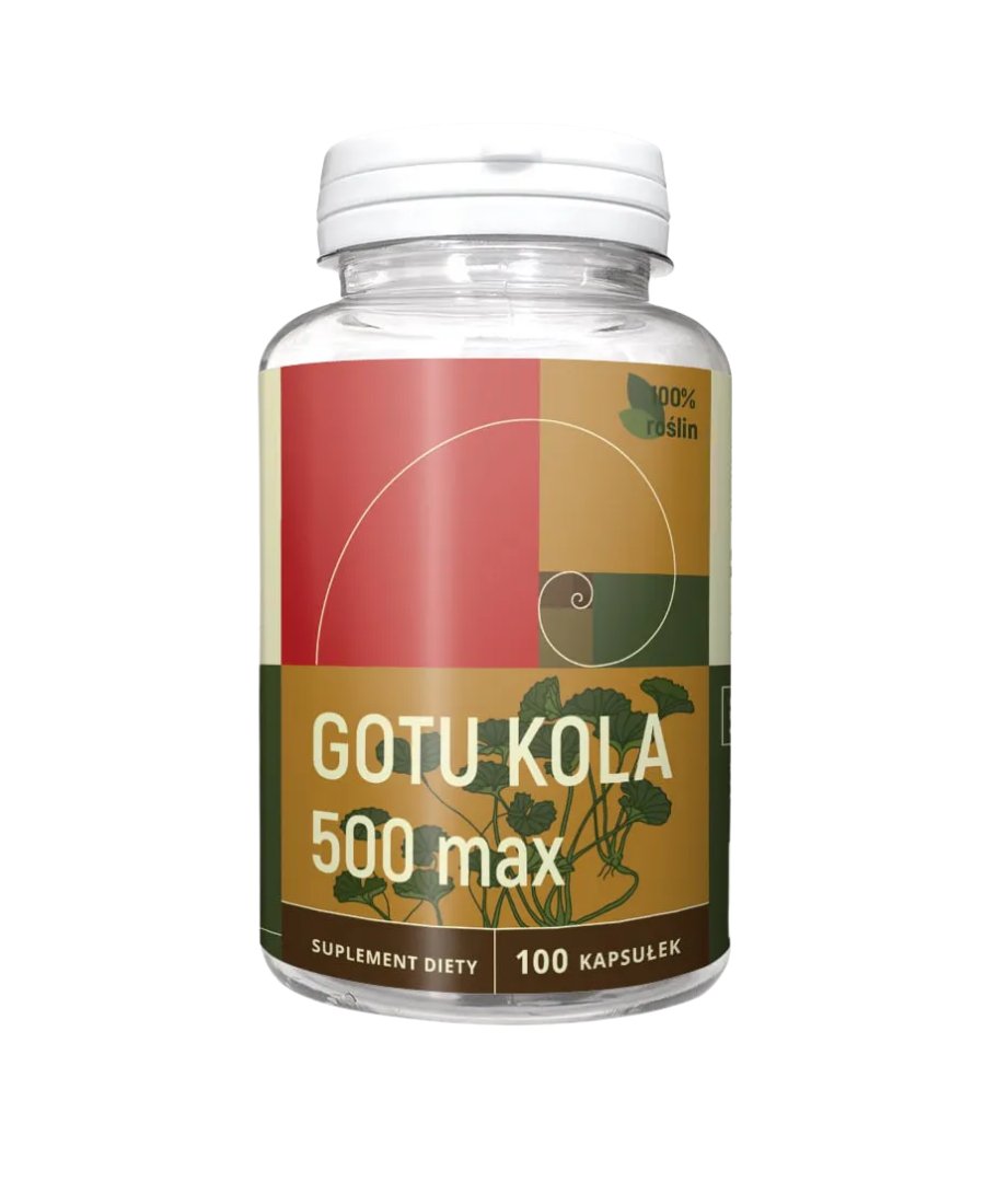 Gotu kola 500 mg 100 kapsułek Nanga