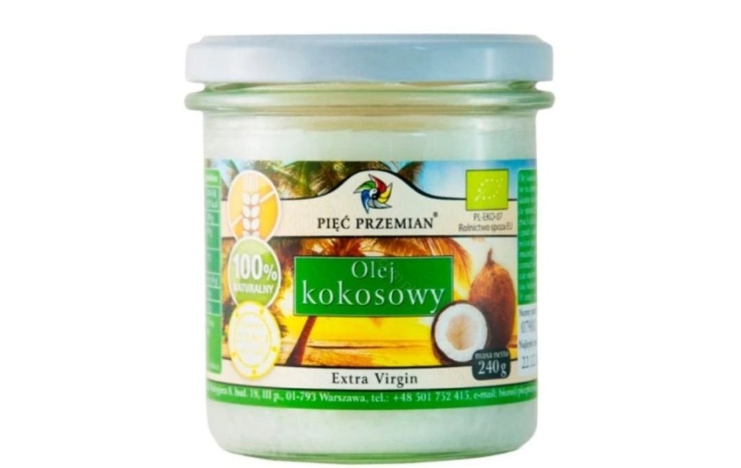 Pięć Przemian Olej Kokosowy Extra Virgin BIO 240g - Pięć Przemian