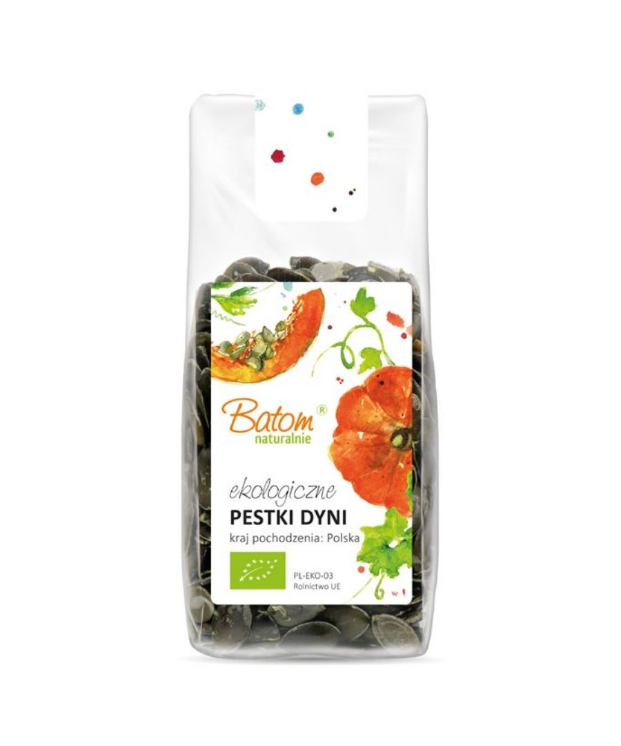 BATOM BIO Pestki dyni ciemnozielone 125g Batom