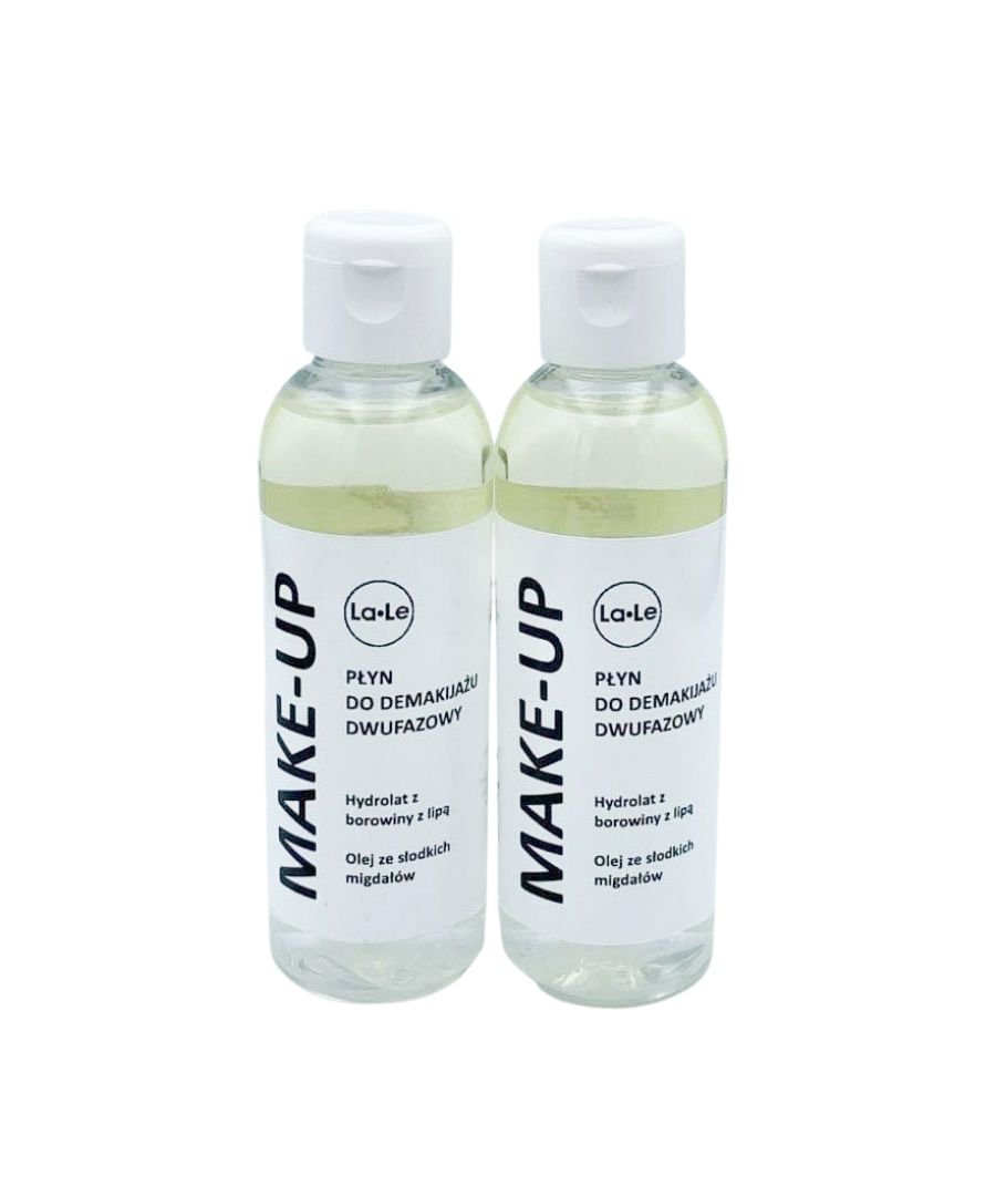 Płyn do demakijażu dwufazowy - Hydrolat borowina z lipą i olej ze słodkich migdałów 100ml La-Le