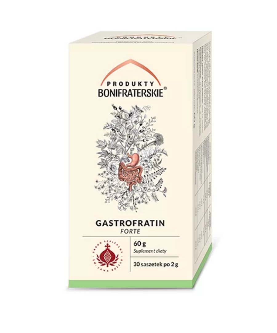 Boni Fratres Pharmaceutical Produkty Bonifraterskie Gastrofratin Forte 30 saszetek 3708641