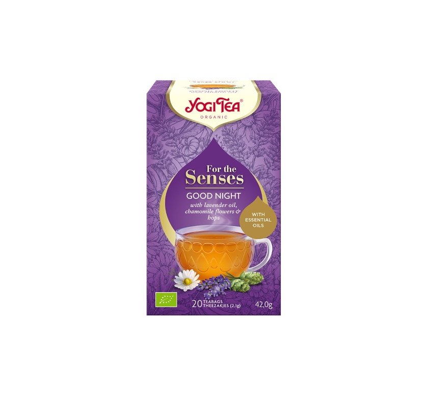 Yogi Tea Herbatka dla Zmysłów na Dobranoc z Olejkiem Lawendowym BIO 36g -