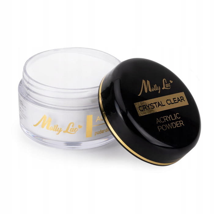 Molly Lac Crystal Clear 15g puder akrylowy do paznokci