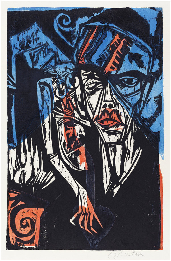 Battles. The Agonies of Love, Ernst Ludwig Kirchner - plakat 30x40 cm
